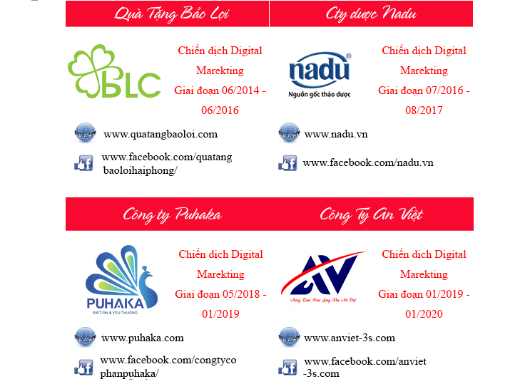 Các Dự Án Đã Thành Công