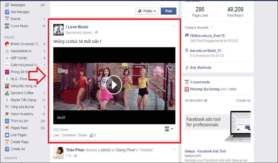 Quảng cáo facebook hiệu quả