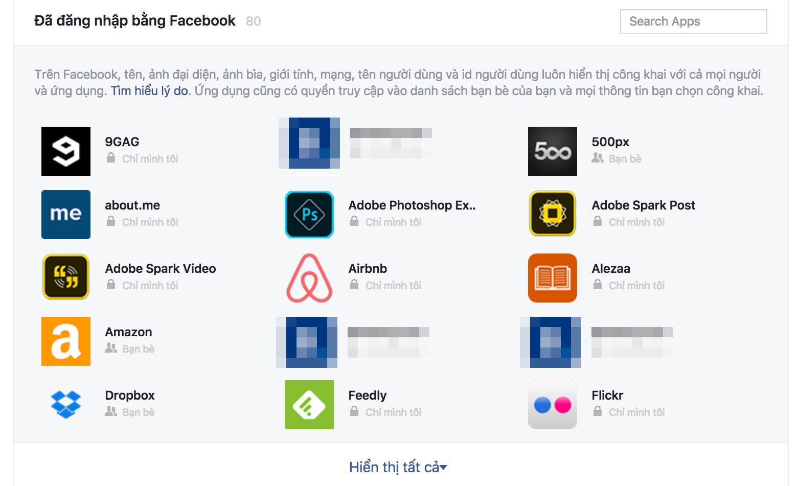 ứng dụng FAcebook